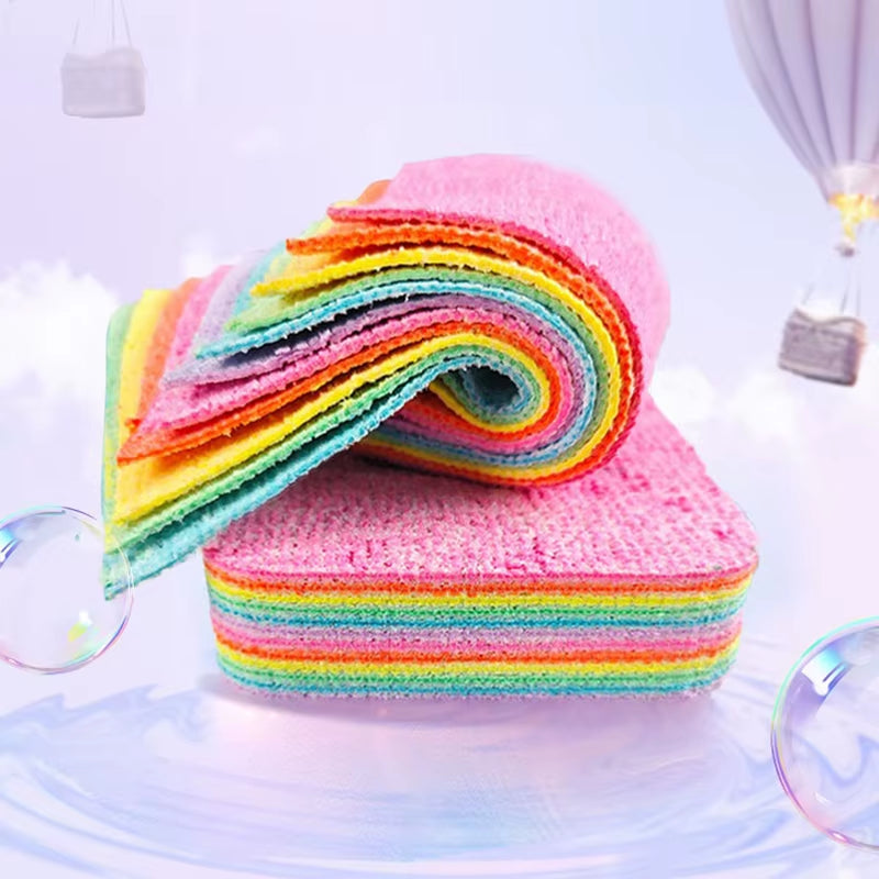 1PC Thickened Kitchen Cleaning Towel 12 Layers Tearable Cleaning Cloth Strong Absorbent Dish Rags Tableware Home Wipe Cloth