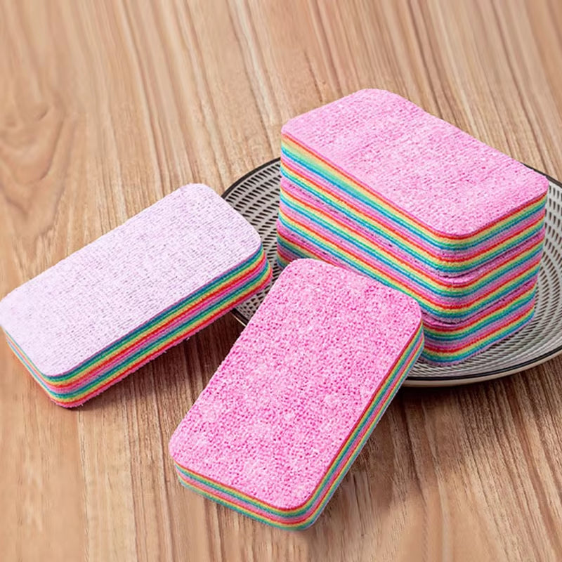 1PC Thickened Kitchen Cleaning Towel 12 Layers Tearable Cleaning Cloth Strong Absorbent Dish Rags Tableware Home Wipe Cloth